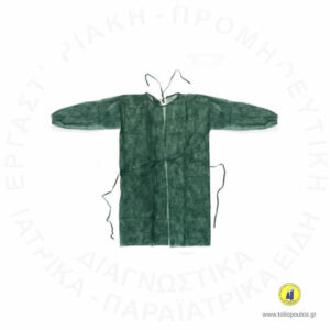guest-coat-with-non-woven-lace-green